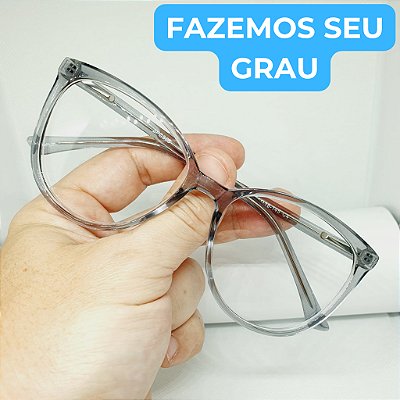 Armação de óculos feminino azul Estilosa para grau armação modelo CV147