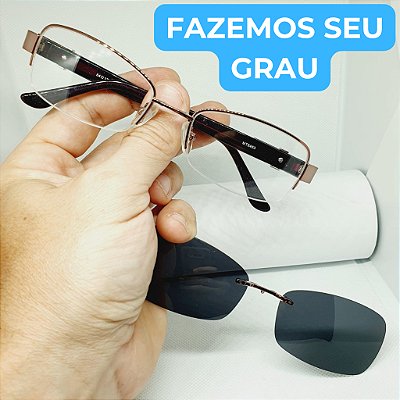 Armação para óculos de grau feminino Clipon estilosa armação modelo CV1120