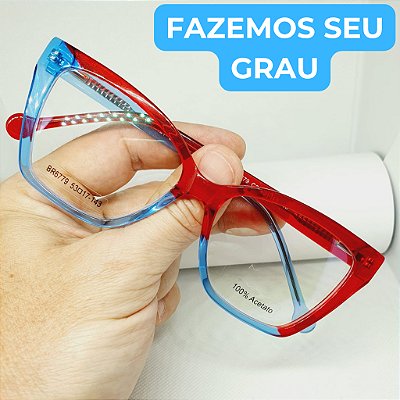 Armação para óculos de grau feminino gatinho armação modelo CV1114