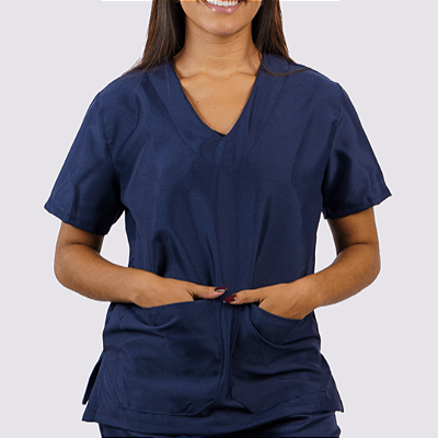 Blusa de Scrub Feminina em Oxford