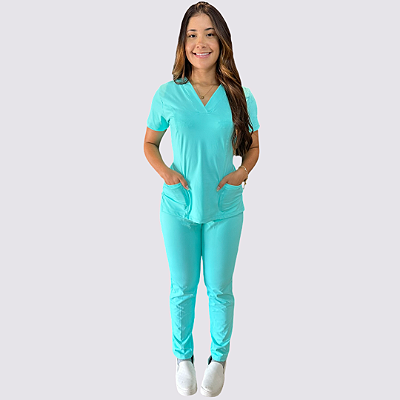 Pijama Viena em Malha cor: verde bebê