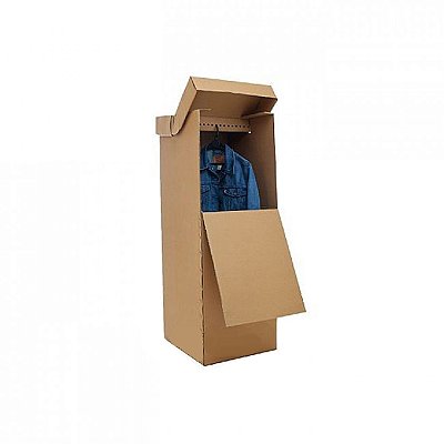 Guarda Roupa de Papelão Ondulado com Tampa 45x52x1,25 cm (1 unid)