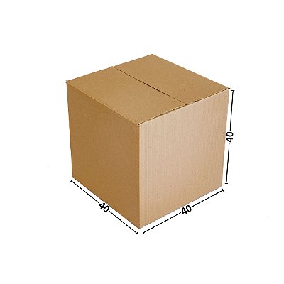Caixa de Papelão para Transporte e Mudança Mod. M 40x40x40 cm Parda (1 unid)