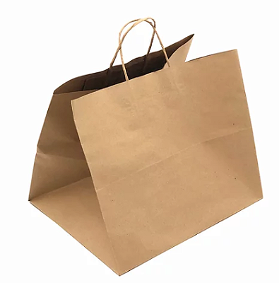 Sacola de Papel para Presente AT30 Kraft 35x30x35 cm (Pacote c/ 10 unids)