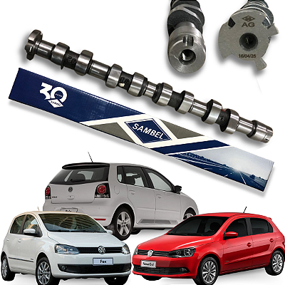 Eixo Comando De Válvulas Vw Gol/ Fox Mi Power 1.4/1.6 8v 101ag Flex SAMBEL