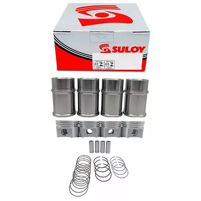 Kit Motor FORD/VW CHT 1.0 Gasolina Completo Pistão, Pino, Camisa, Anel Suloy