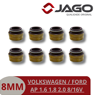 Retentor Haste Válvula Vw Ford Ap 1.6 1.8 2.0 8/16v 8X10,6X10 Jago