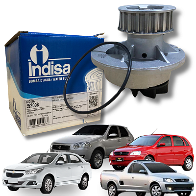 Bomba D'água Fiat 1.8 8v Palio Chevrolet 1.8 8v Corsa Montana Indisa