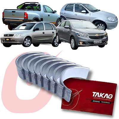 Bronzina de Biela Gm 1.0 1.4 1.6 1.8 8/16v Fiat 1.8 8v Takao