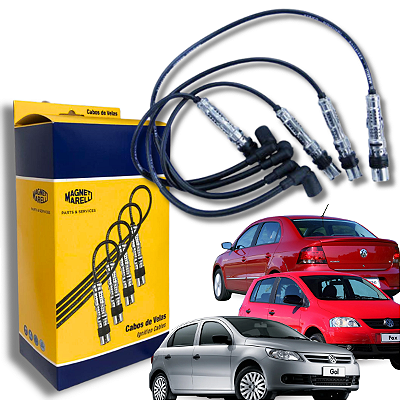 Cabo de Velas Ignição Vw Ea111 Power 1.0 8v Gol Fox Voyage Magneti Marelli