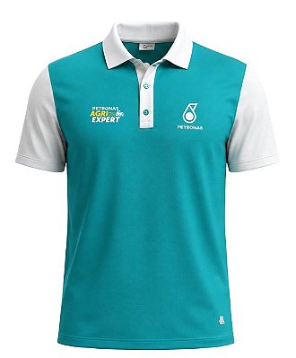 Camisa Polo AgriExpert Verde e Branca