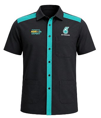 Jaleco Preto para Mecânicos AgriExpert