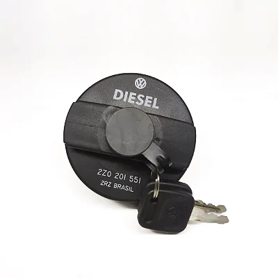TAMPA TANQUE COMBUSTÍVEL COM ROSCA E CHAVE DE AÇO EM VOLTA - VOLKSWAGEN (2Z0201551 / 005815)