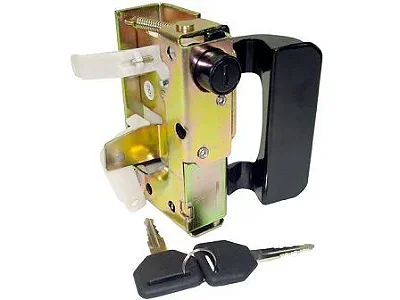 FECHADURA PORTA DIREITA COMPLETA - FORD CARGO (86HUE21812AA / 005172)