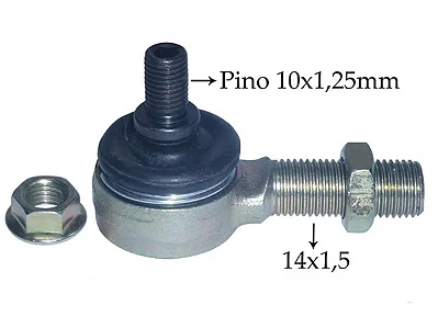 TERMINAL CÂMBIO 14X1,5 PINO 10X1,25MM - MERCEDES (0009969545 / 002390)