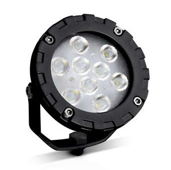 FAROL REDONDO ALUMINIO 9W 12/24V BRANCO al229
