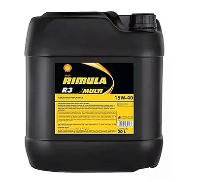 Balde Óleo Shell Rimula R3 Multi 15w40 Ch-4 Diesel - Balde 20l