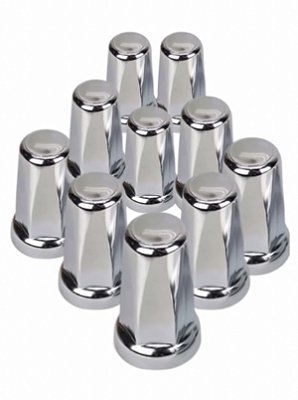 Kit 10 capas de porcas roda cromada belga 32 33