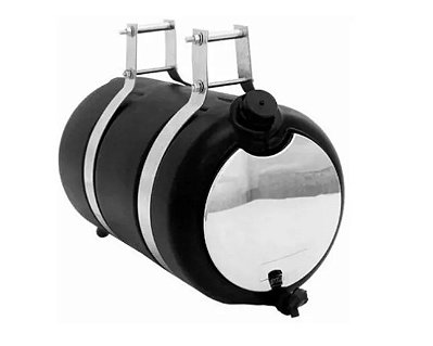 COROTE AGUA 25 LTS PLASTICO ESPELHADO .PRETO C/TORNEIRA