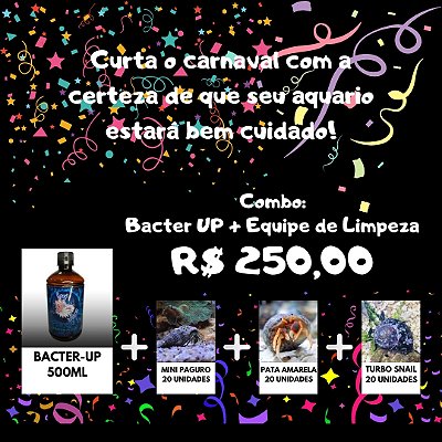 Combo de Carnaval Bacter-UP + Equipe de Limpeza