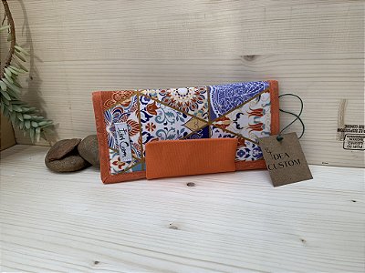 CARTEIRA MEL - MOZAICO LARANJA