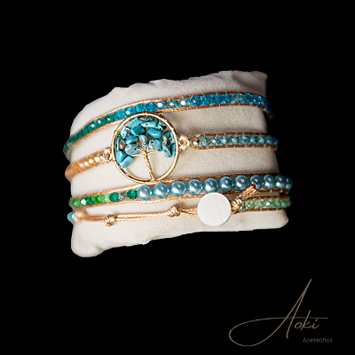 PULSEIRA ÁRVORE DA VIDA AZUL