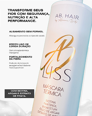 Máscara Térmica de Alisamento Capilar - ABLISS