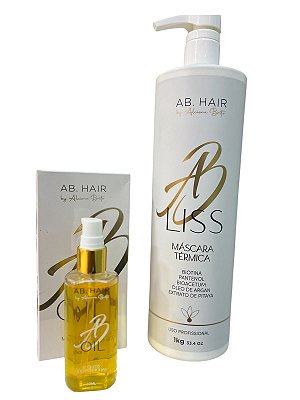 Kit Máscara Térmica + Óleo Multifuncional ABLISS