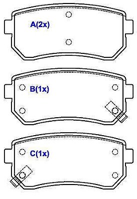 PASTILHA TRASEIRA HYUNDAI I30