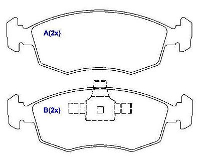 PASTILHA DIANT STRADA 1.4, NOVO PALIO 1.6 12/...