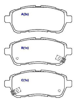 PASTILHA DIANT NEW FIESTA 2010
