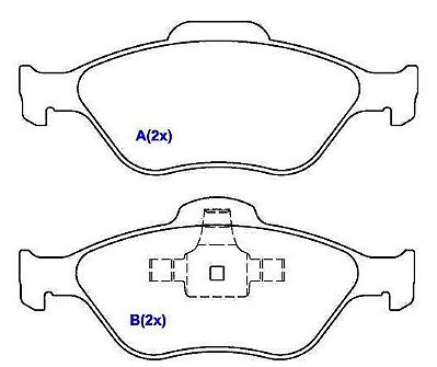 PASTILHA DIANT FIESTA/ECOSPORT 09/...