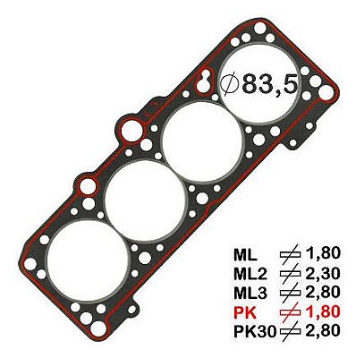 JUNTA CABECOTE  SOFT AP 2.0 8V