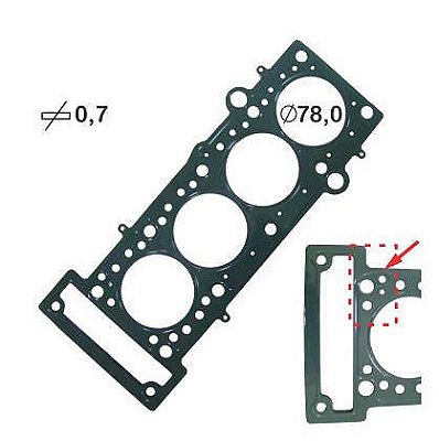 JUNTA CABECOTE METALICA MOBI GRAND SIENA PALIO FIAT 500 1.4 FLEX