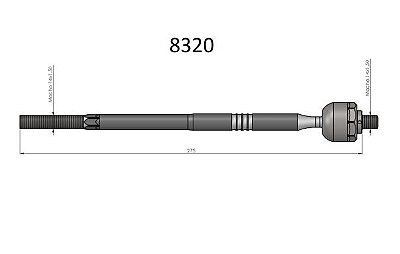 BARRA AXIAL LINEA 08/... PUNTO 07/...