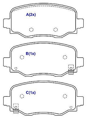 PASTILHA TRAS. JEEP COMPASS RENEGADE