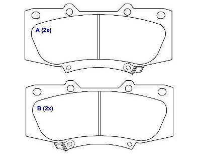 PASTILHA DIANT. HILUX C/ ALARME (CERAMICA)