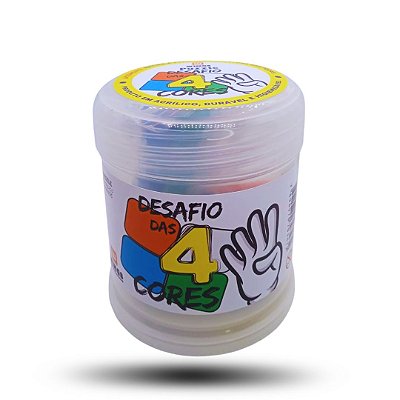 QUEBRA-CABEÇA DESAFIO DAS 4 CORES EM ACRÍLICO