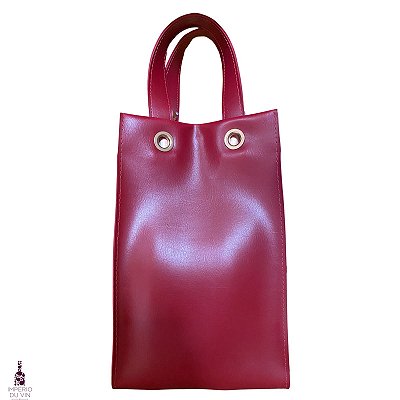 Bolsa de Couro Vegano Vermelha