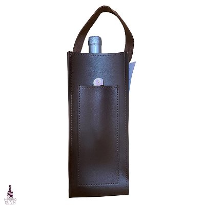Bolsa de Couro Vegano Café - Ganha 1 saca-rolhas