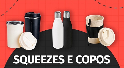 Mini Banner Squeezes e Copos
