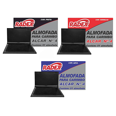 Almofada Para Carimbo N4 P/ Carimbos Grandes Radex