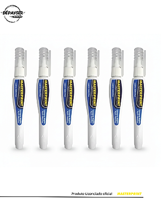 Caneta Corretiva Branquinho MP435 7ml Kit 6 Unidades – Masterprint