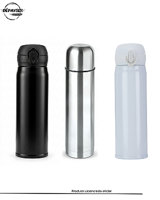 Garrafa Térmica Inox 410ml – Conserva Bebidas Geladas e Quentes