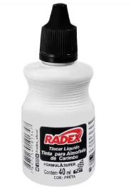Tinta para Carimbo Radex 40ml – Alto Rendimento e Secagem Rápida