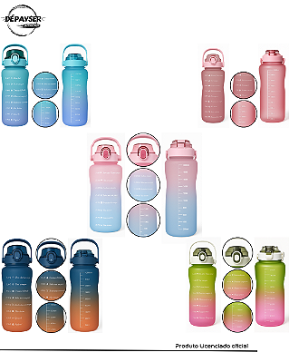 Garrafa Squeeze De Água Para Academia 2l Fitness Tie Dye – Ideal para Treino, Musculação e Academia