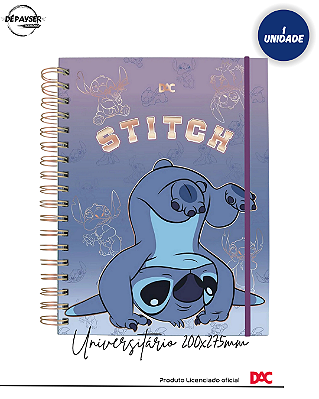 Caderno Inteligente Smart Disney Stitch Universitário 20x27,5x3cm - DAC