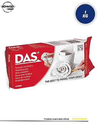 Massa De Escultura Modelar Ceramica Fria 1kg Das