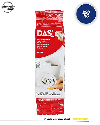 Massa Das 250g Branca Cerâmica Fria Para Modelagem Esculturas Trabalhos Criativos