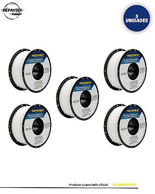 Kit 5 Filamentos PETG Branco 1.75mm 1kg para Impressora 3D – Masterprint